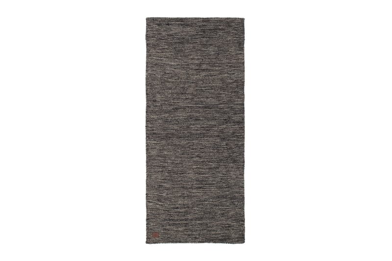 Birka Uldtæppe Rektangulært 75x150 cm, Antracit
