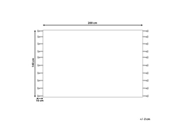 Bitlis Ryetæppe 140x200 cm - Beige - Tekstiler - Tæpper - Moderne tæppe - Bomuldstæpper