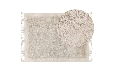 Bitlis Ryetæppe 140x200 cm - Beige - Tekstiler - Tæpper - Moderne tæppe - Bomuldstæpper
