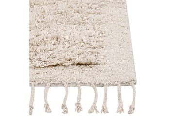 Bitlis Ryetæppe 140x200 cm - Beige - Tekstiler - Tæpper - Moderne tæppe - Bomuldstæpper