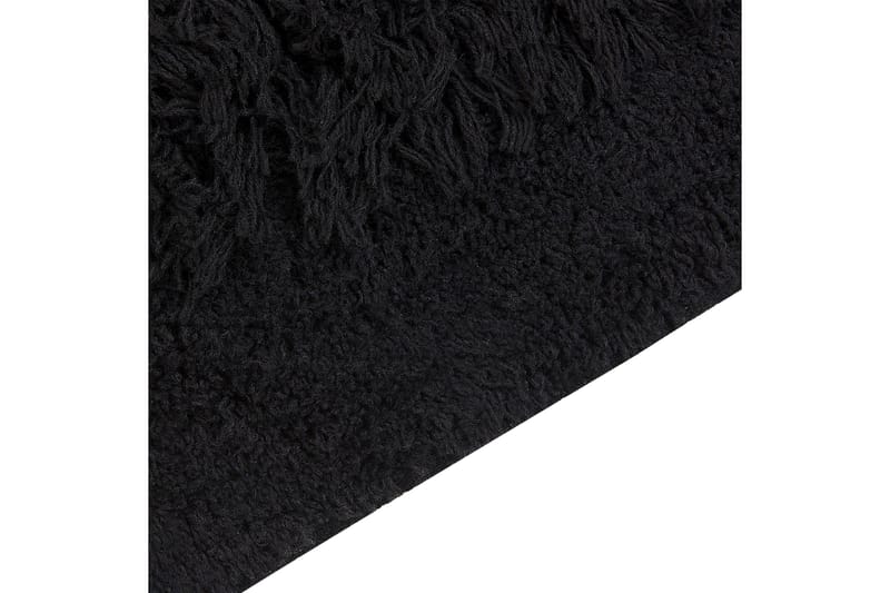 Bitlis Ryetæppe 140x200 cm - Sort - Tekstiler - Tæpper - Moderne tæppe - Bomuldstæpper
