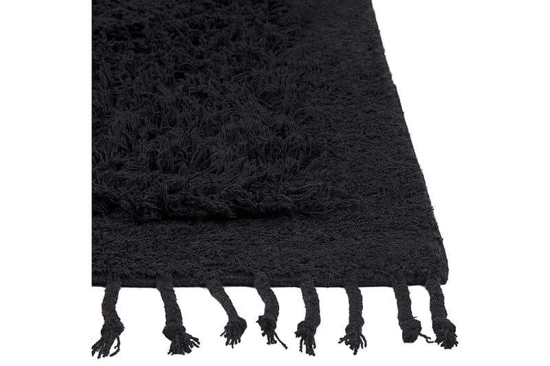 Bitlis Ryetæppe 140x200 cm - Sort - Tekstiler - Tæpper - Moderne tæppe - Bomuldstæpper