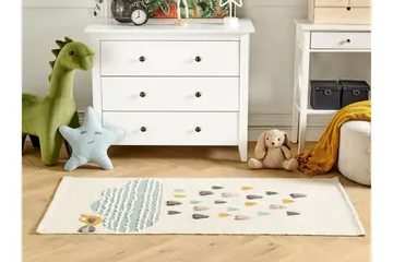Blang Bomuldstæppe 80x150 cm - Beige - Tekstiler - Børnetekstiler - Børnetæpper