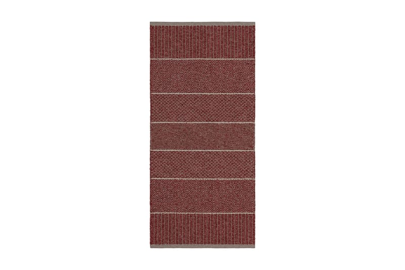 Alice Mixed Bomuldstæppe 150x150 cm Mørkerød - Horredsmattan - Bomuldstæpper - Små tæpper