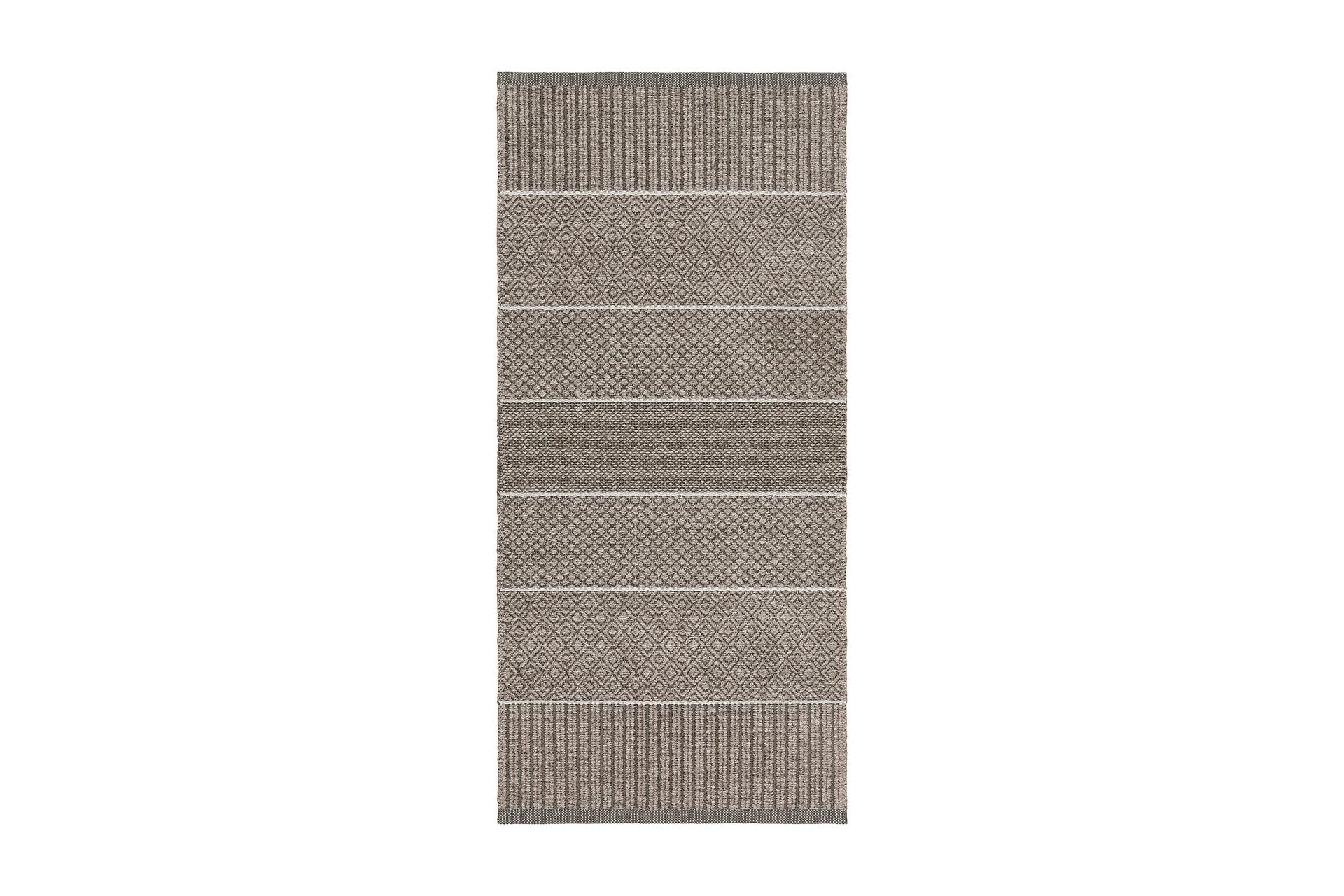 Alice Mixed Bomuldstæppe 70x300 cm Mørkgrå - Horredsmattan - Tekstiler - Tæpper - Moderne tæppe - Bomuldstæpper