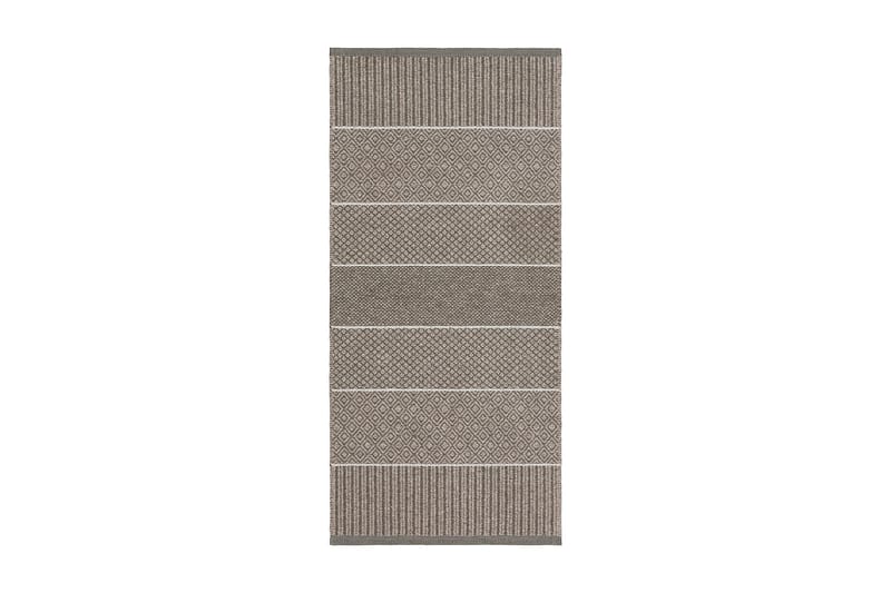 Alice Mixed Bomuldstæppe 70x300 cm Mørkgrå - Horredsmattan - Tekstiler - Tæpper - Moderne tæppe - Bomuldstæpper