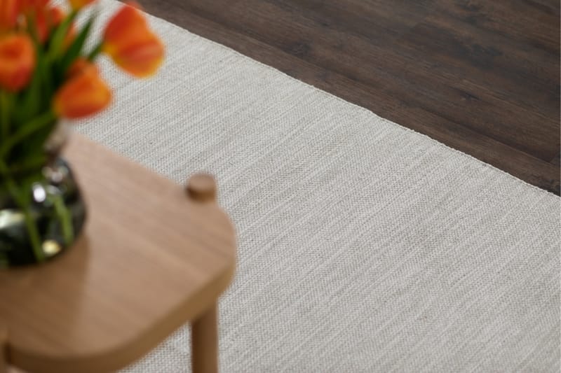 Borgholm Bomuldstæppe 75x150 cm - Sølv - Tekstiler - Tæpper - Moderne tæppe - Bomuldstæpper