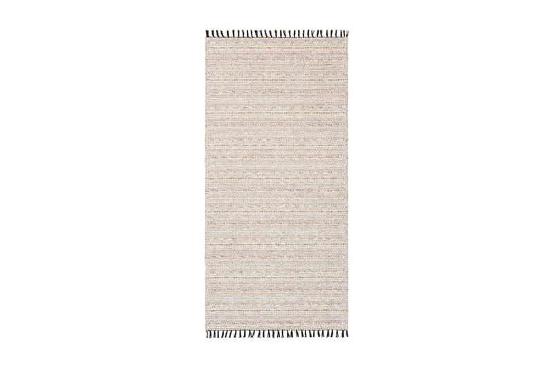 Cotton Tova Bomuldstæppe 70x250 cm Beige - Horredsmattan - Tekstiler - Tæpper - Moderne tæppe - Bomuldstæpper