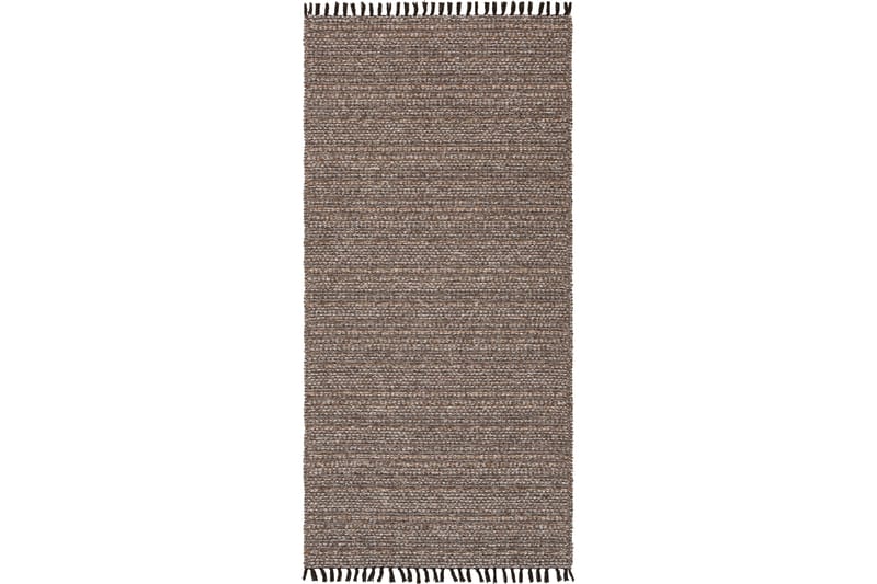 Cotton Tova Bomuldstæppe 70x250 cm Mørkebrun - Horredsmattan - Bomuldstæpper