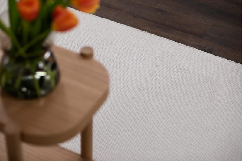 Hemsero Bomuldstæppe 140x200 cm - Hvid - Tekstiler - Tæpper - Moderne tæppe - Bomuldstæpper