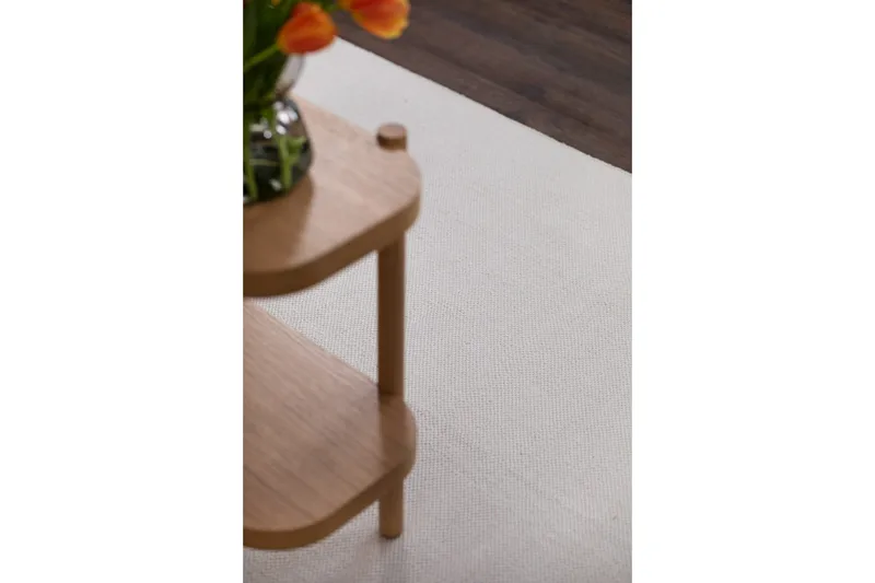 Hemsero Bomuldstæppe 160x230 cm - Hvid - Tekstiler - Tæpper - Moderne tæppe - Bomuldstæpper