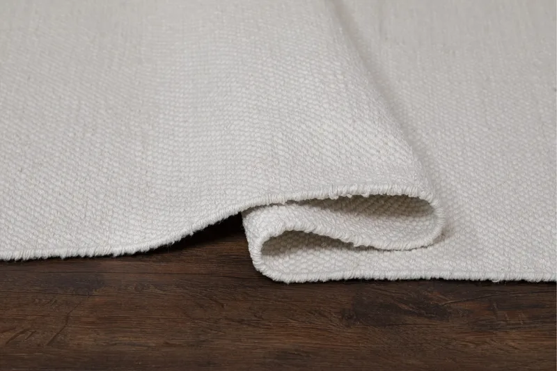 Hemsero Bomuldstæppe 75x150 cm - Hvid - Tekstiler - Tæpper - Moderne tæppe - Bomuldstæpper