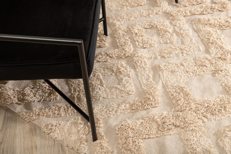 Hilma Bomuldstæppe 230x160 cm - Offwhite - Tekstiler - Tæpper - Moderne tæppe - Bomuldstæpper