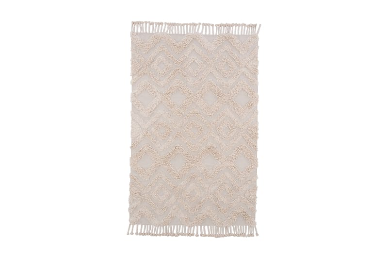 Hilma Bomuldstæppe 230x160 cm - Offwhite - Tekstiler - Tæpper - Moderne tæppe - Bomuldstæpper