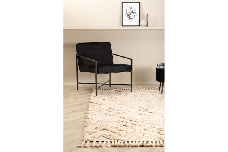 Hilma Bomuldstæppe 230x160 cm - Offwhite - Tekstiler - Tæpper - Moderne tæppe - Bomuldstæpper