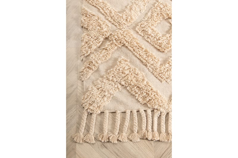 Hilma Bomuldstæppe 230x160 cm - Offwhite - Tekstiler - Tæpper - Moderne tæppe - Bomuldstæpper