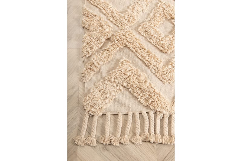 Hilma Bomuldstæppe 230x160 cm - Offwhite - Tekstiler - Tæpper - Moderne tæppe - Bomuldstæpper