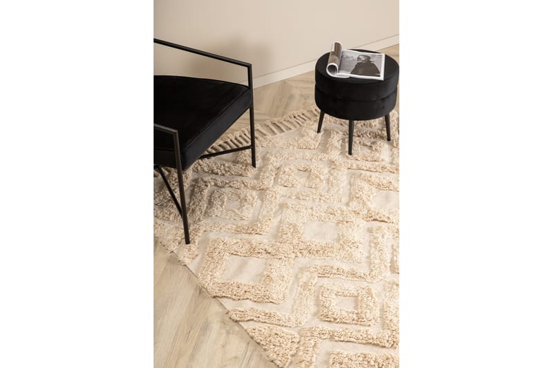 Hilma Bomuldstæppe 230x160 cm - Offwhite - Tekstiler - Tæpper - Moderne tæppe - Bomuldstæpper