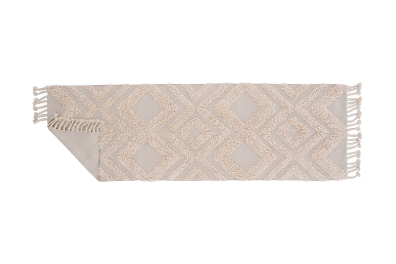 Hilma Bomuldstæppe 250x80 cm - Offwhite - Tekstiler - Tæpper - Moderne tæppe - Bomuldstæpper
