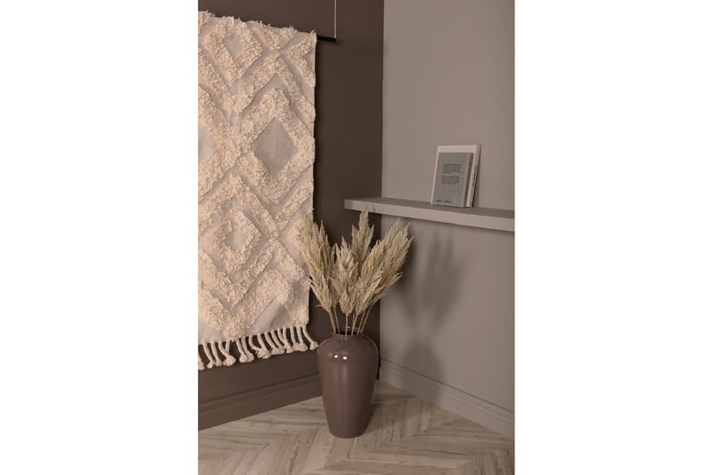 Hilma Bomuldstæppe 250x80 cm - Offwhite - Tekstiler - Tæpper - Moderne tæppe - Bomuldstæpper