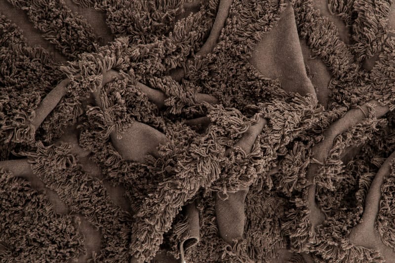 Hilma Bomuldstæppe Rektangulær 70x200 cm - Brun - Tekstiler - Tæpper - Moderne tæppe - Bomuldstæpper