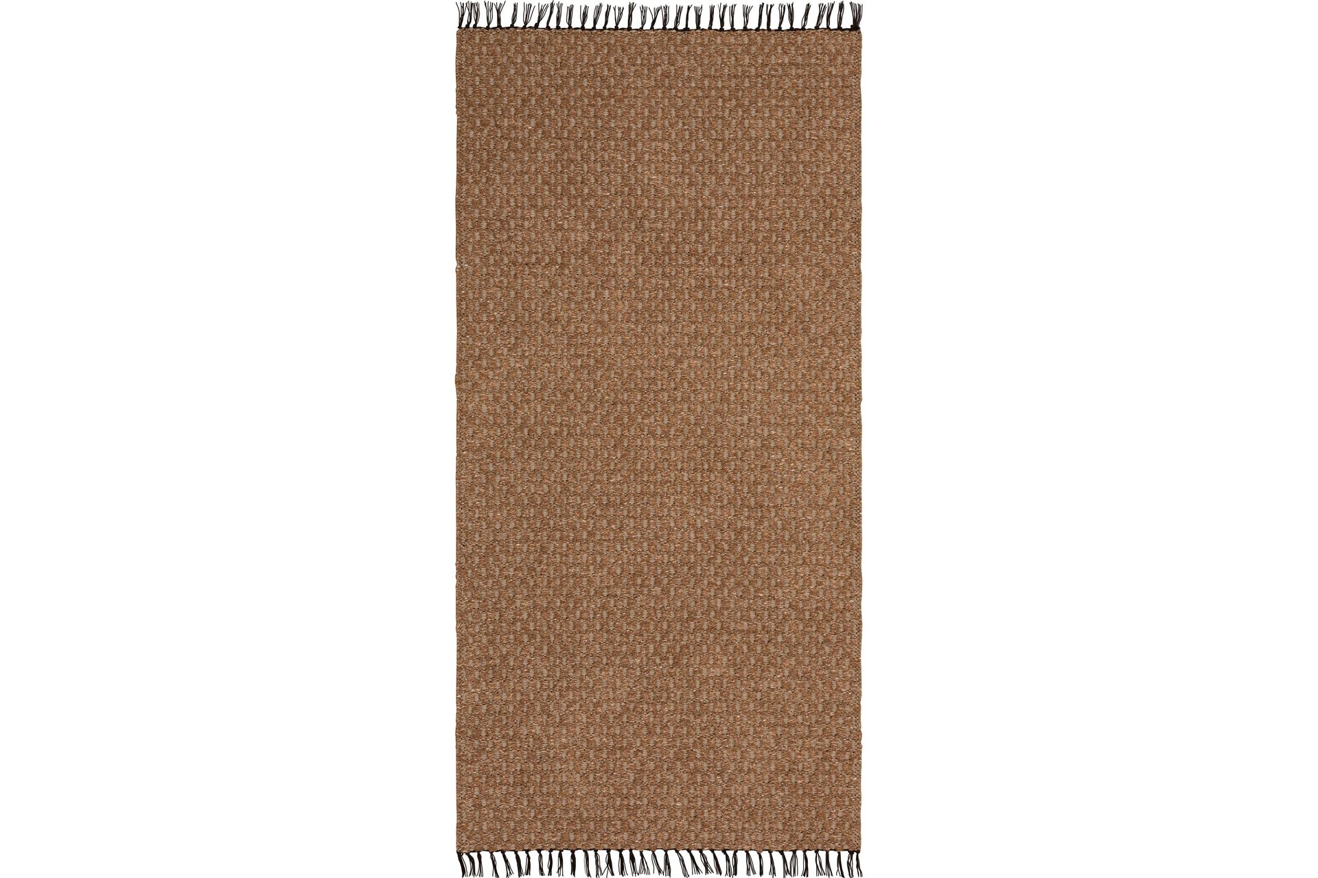 Julie Bomuldstæppe 70x150 cm Lysebrun - Horredsmattan - Tekstiler - Tæpper - Moderne tæppe - Bomuldstæpper