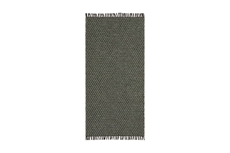 Julie Bomuldstæppe 70x250 cm Grønt - Horredsmattan - Tekstiler - Tæpper - Moderne tæppe - Bomuldstæpper