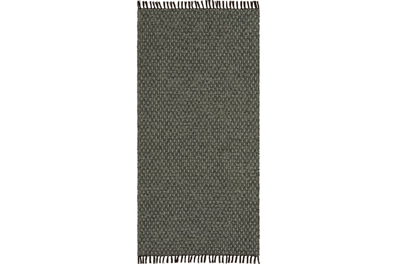 Julie Bomuldstæppe 70x300 cm Grøn - Horredsmattan - Tekstiler - Tæpper - Moderne tæppe - Bomuldstæpper