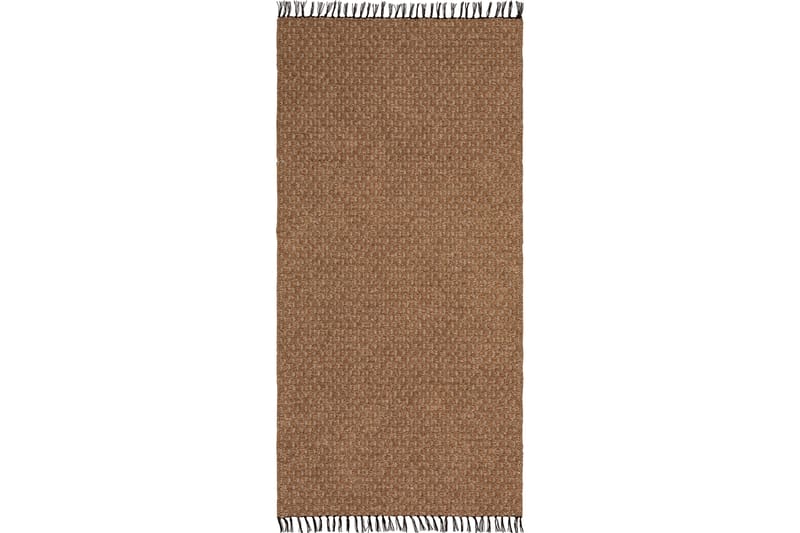 Julie Bomuldstæppe 70x350 cm Lysebrun - Horredsmattan - Tekstiler - Tæpper - Moderne tæppe - Bomuldstæpper