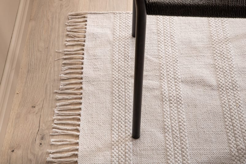 Nico Bomuldstæppe 160x230 cm - Off White - Tekstiler - Tæpper - Moderne tæppe - Bomuldstæpper