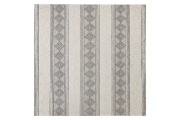 Bozova Uldtæppe 200x200 cm - Beige - Tekstiler - Tæpper - Moderne tæppe - Uldtæppe