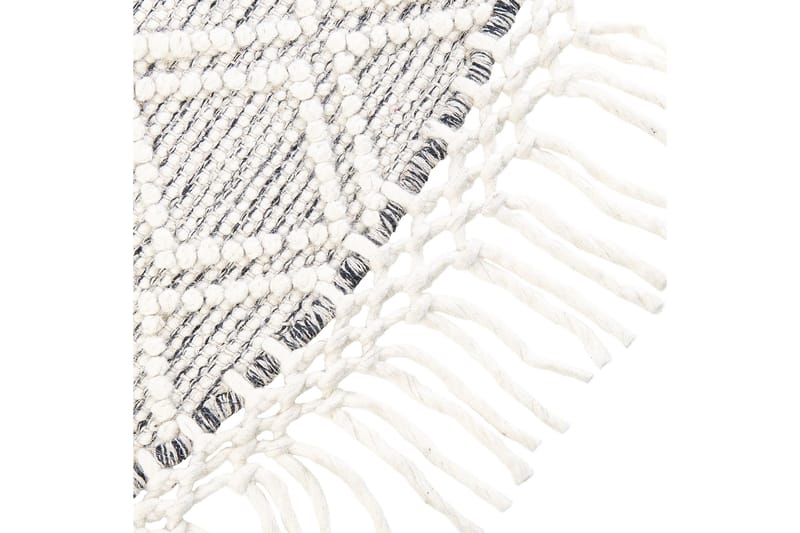 Buldan Uldtæppe 140 cm Rund - Grå - Tekstiler - Tæpper - Moderne tæppe - Uldtæppe