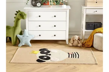 Bunan Bomuldstæppe 80x150 cm - Beige - Tekstiler - Børnetekstiler - Børnetæpper