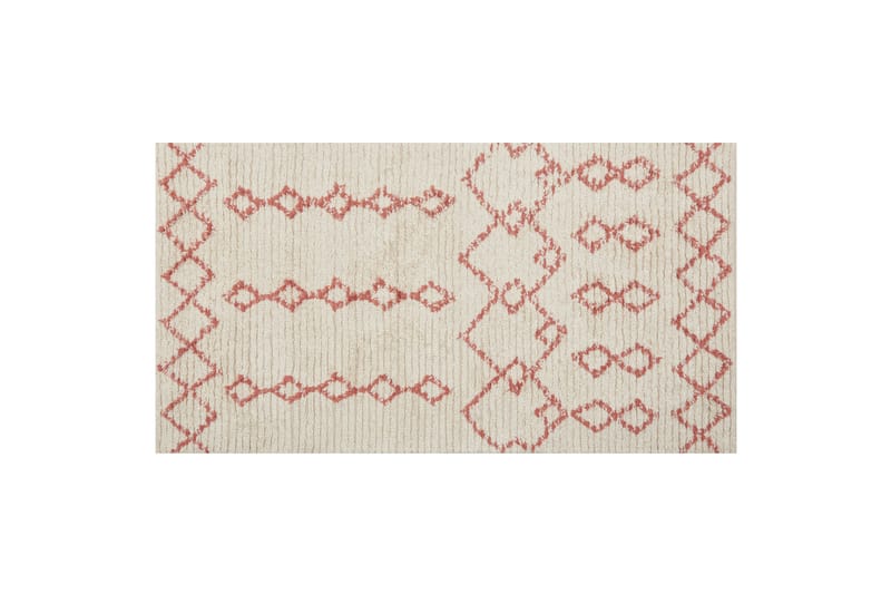 Buxar Bomuldstæppe 80x150 cm - Beige - Tekstiler - Tæpper - Moderne tæppe - Ryatæpper