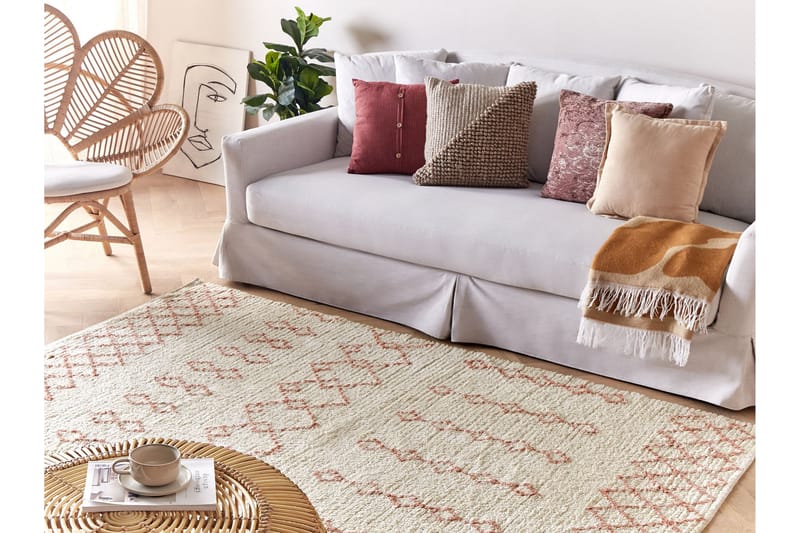 Buxar Ryetæppe 160x230 cm - Beige - Tekstiler - Tæpper - Moderne tæppe - Ryatæpper