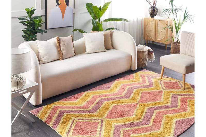 Canakkale Ryetæppe 140x200 cm - Beige - Tekstiler - Tæpper - Moderne tæppe - Bomuldstæpper