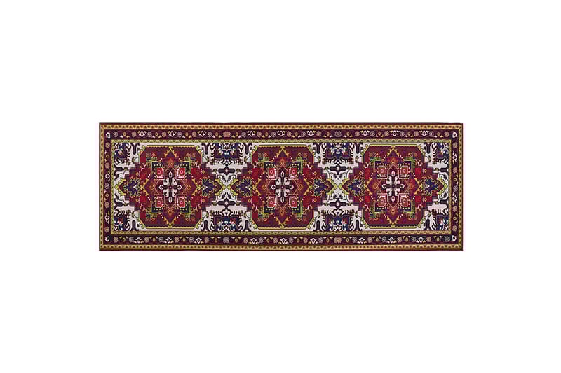 Colachel Ryetæppe 70x200 cm - Rød - Tekstiler - Tæpper - Moderne tæppe - Ryatæpper