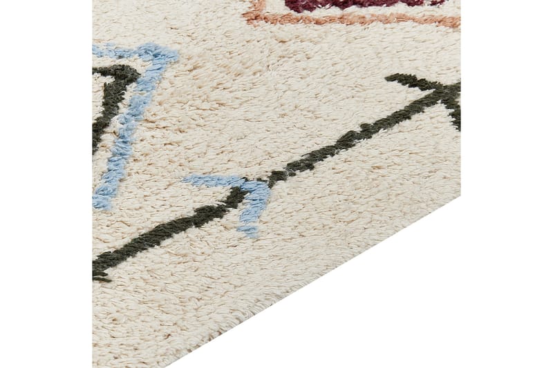 Corum Ryetæppe 140x200 cm - Beige - Tekstiler - Tæpper - Moderne tæppe - Bomuldstæpper