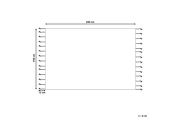 Corum Ryetæppe 140x200 cm - Beige - Tekstiler - Tæpper - Moderne tæppe - Bomuldstæpper