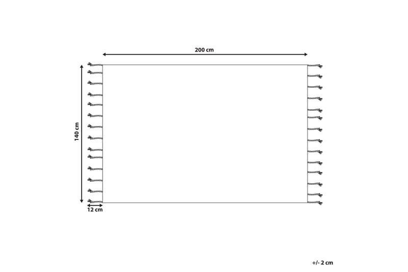 Corum Ryetæppe 140x200 cm - Beige - Tekstiler - Tæpper - Moderne tæppe - Bomuldstæpper