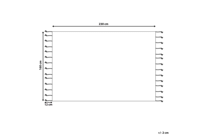 Corum Ryetæppe 160x230 cm - Beige - Tekstiler - Tæpper - Moderne tæppe - Bomuldstæpper