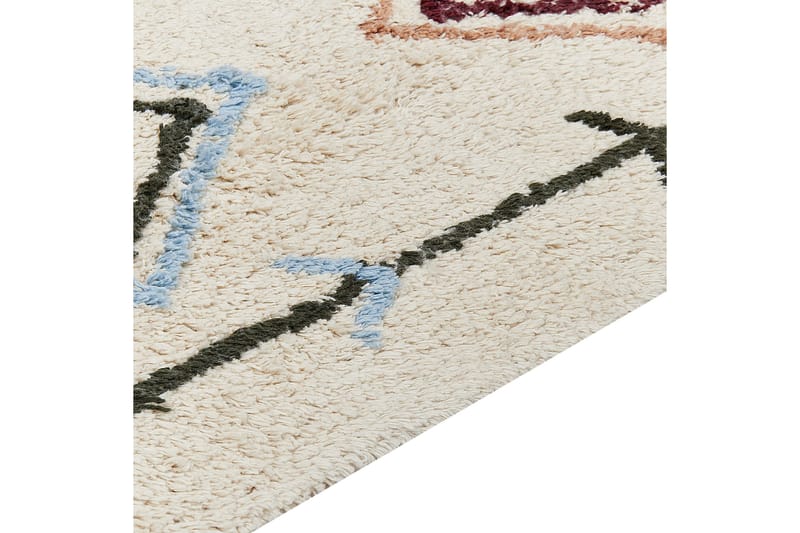 Corum Ryetæppe 160x230 cm - Beige - Tekstiler - Tæpper - Moderne tæppe - Bomuldstæpper