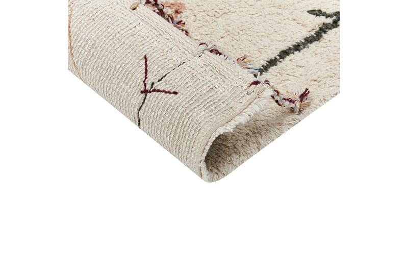 Corum Ryetæppe 80x150 cm - Beige - Tekstiler - Tæpper - Moderne tæppe - Bomuldstæpper