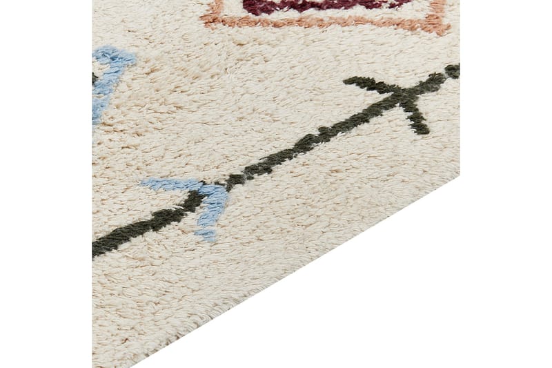 Corum Ryetæppe 80x150 cm - Beige - Tekstiler - Tæpper - Moderne tæppe - Bomuldstæpper