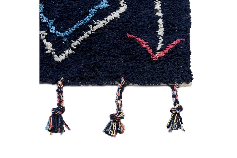 Corum Ryetæppe 80x150 cm - Sort - Tekstiler - Tæpper - Moderne tæppe - Bomuldstæpper