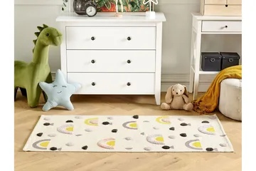 Curup Bomuldstæppe 80x150 cm - Beige - Tekstiler - Børnetekstiler - Børnetæpper