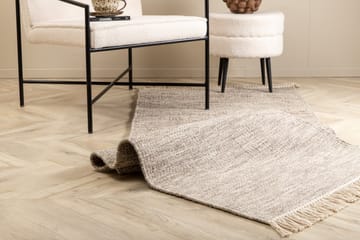 Cyrus Uldtæppe 80x250 cm - Beige - Tekstiler - Tæpper - Moderne tæppe - Uldtæppe
