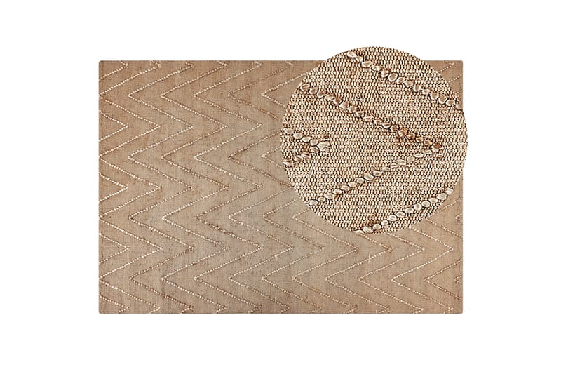 Daday Jutetæppe 160x230 cm - Beige - Tekstiler - Tæpper - Moderne tæppe - Sisaltæpper