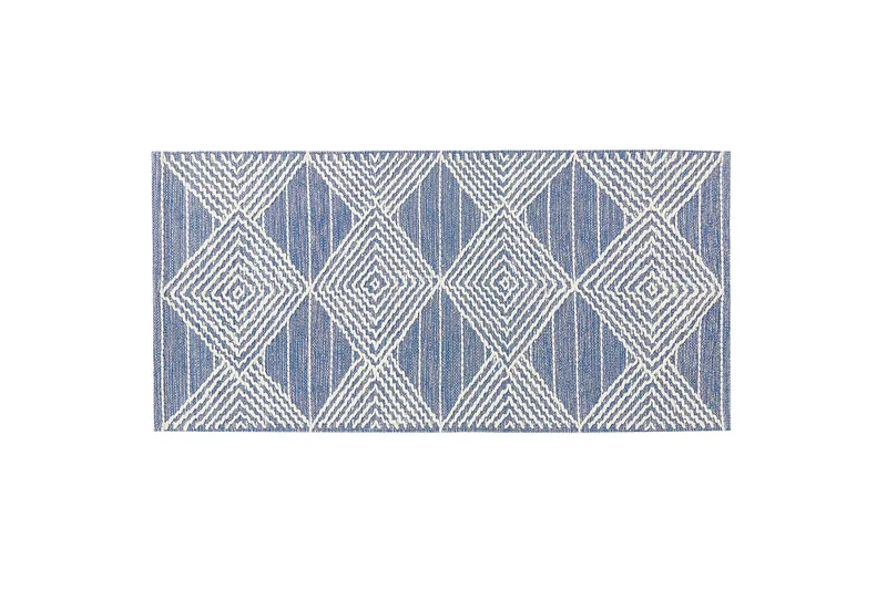 Datca Uldtæppe 80x150 cm, Blå