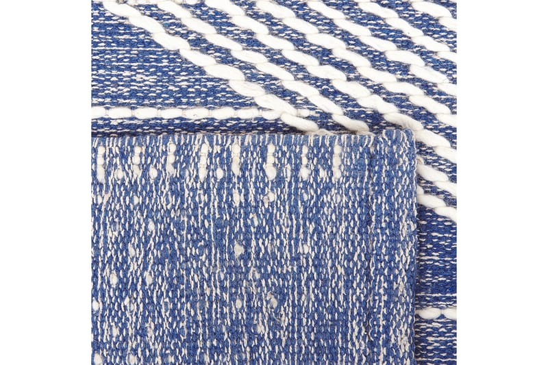 Datca Uldtæppe 80x150 cm - Blå - Tekstiler - Tæpper - Moderne tæppe - Uldtæppe